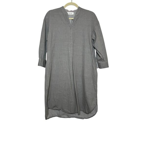 MerSea Essential‎ Shirt Dress Pockets Cotton Gray Sz S/M - Picture 1 of 11